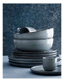 Relic Dinner Set 12 Piece in Blue
