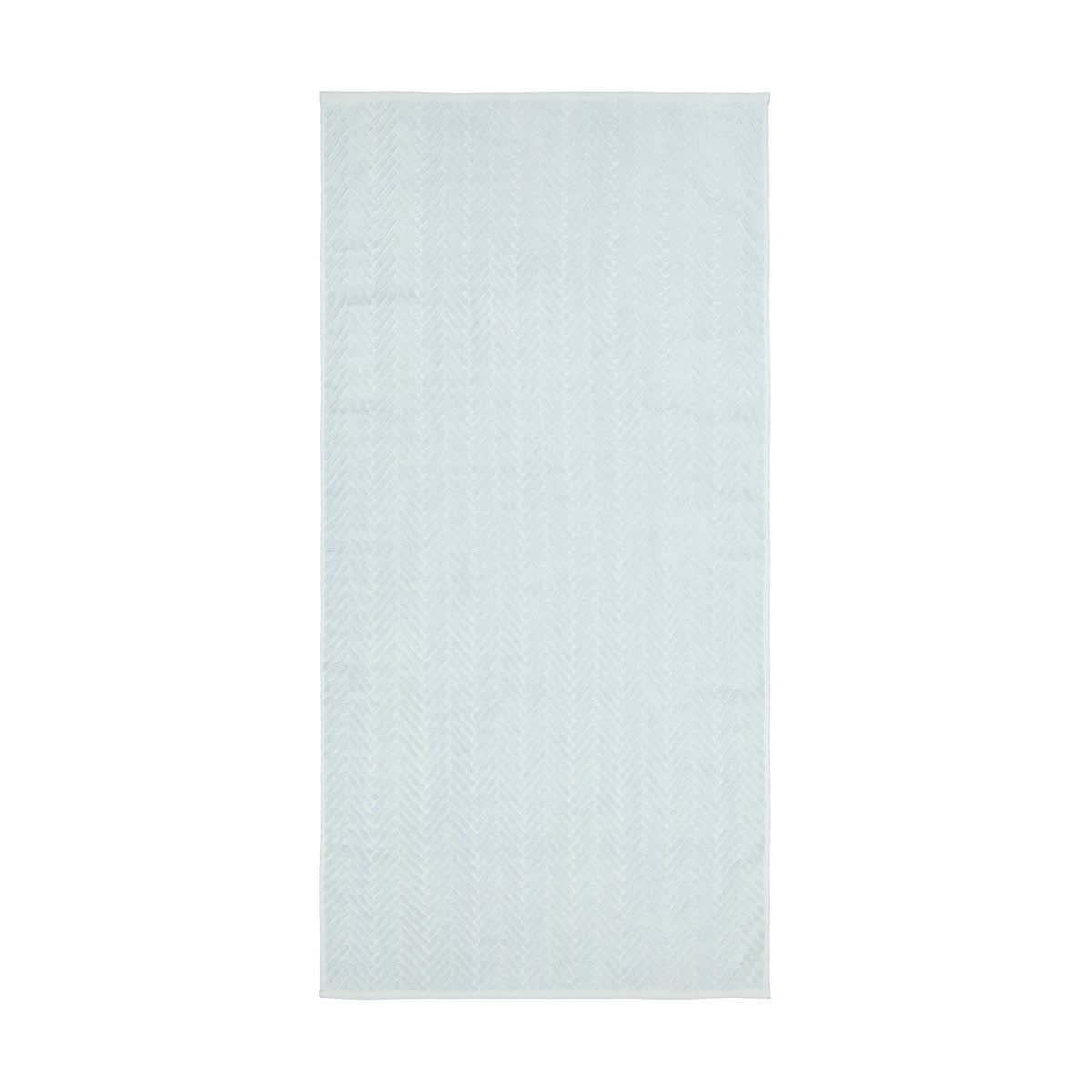 Chevron Cotton Bath Towel - Blue
