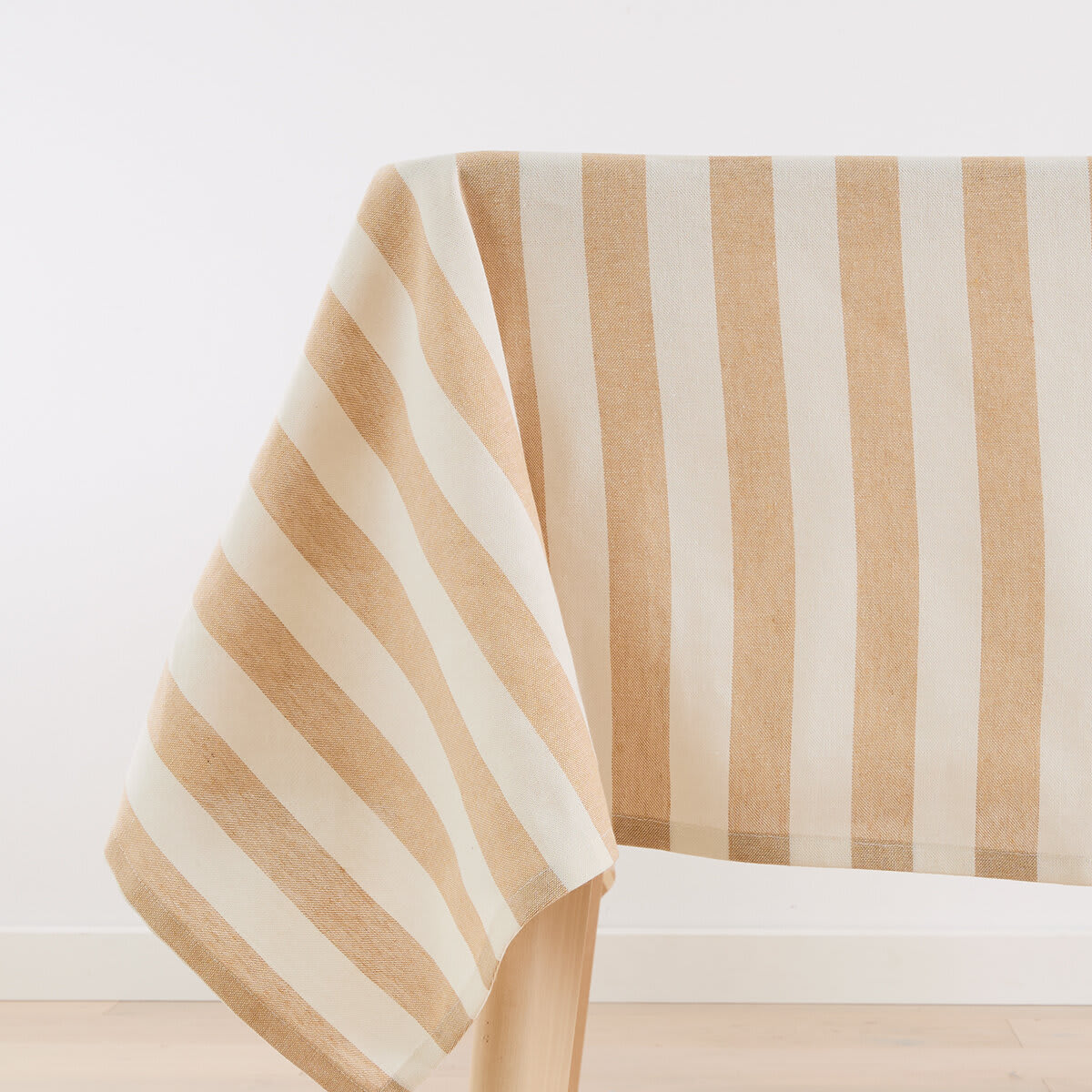 Natural Stripe Tablecloth