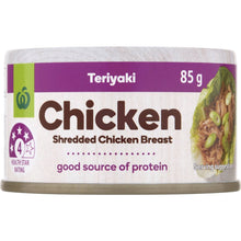 Woolworths Canned Shredded Chicken Teriyaki 85g