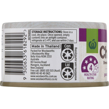 Woolworths Canned Shredded Chicken Teriyaki 85g