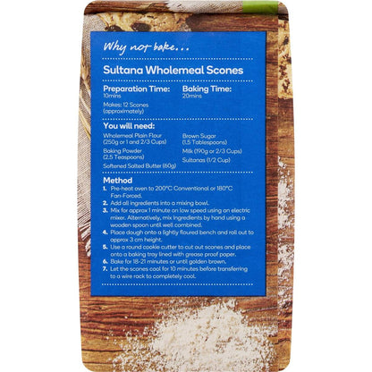 Woolworths Wholemeal Plain Flour 1kg