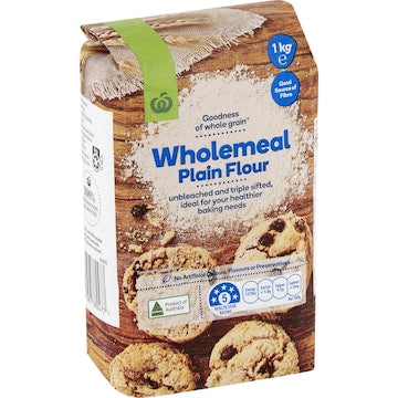 Woolworths Wholemeal Plain Flour 1kg