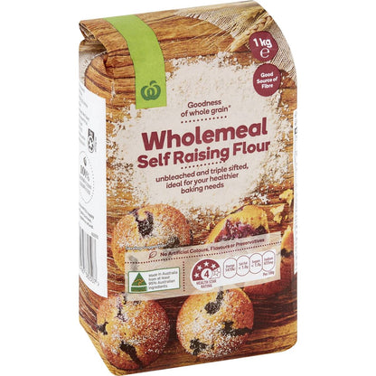 Woolworths Wholemeal Self Raising Flour 1kg