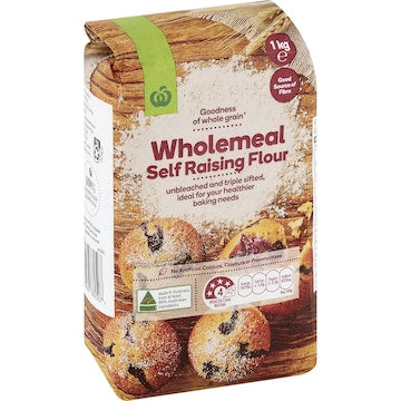 Woolworths Wholemeal Self Raising Flour 1kg