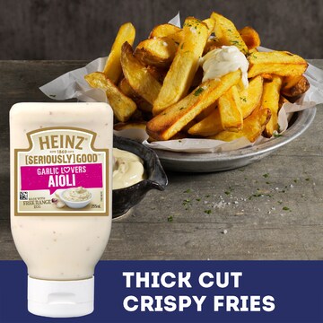 Heinz Seriously Good Flavoured Mayonnaise Garlic Lovers Aioli 295mL