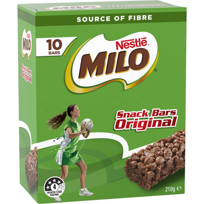 Nestle Milo Snack Bars Original 10 Pack