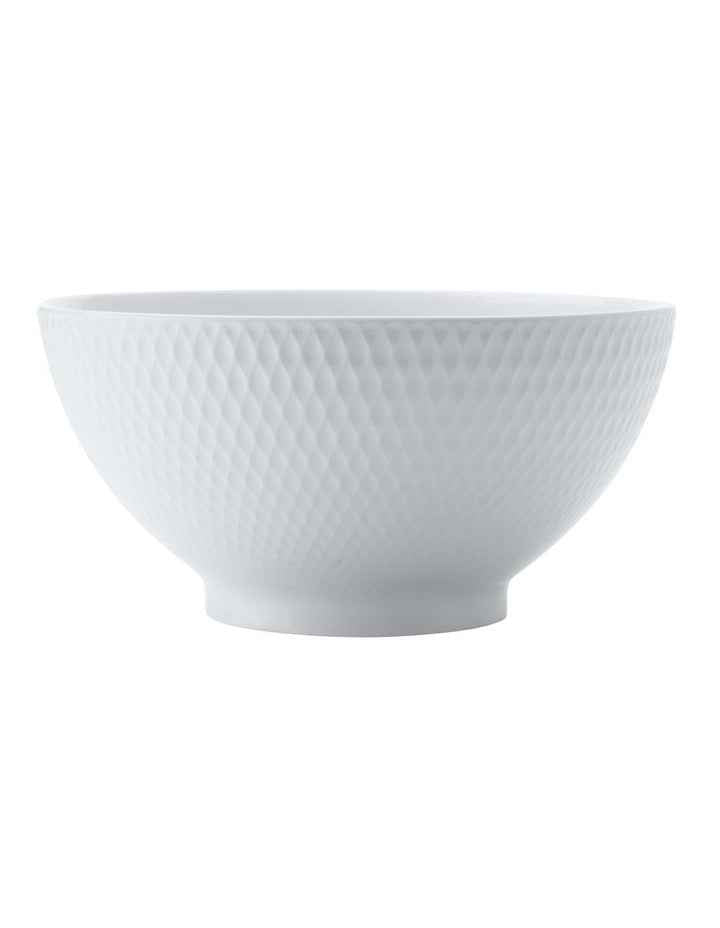 White Basics Diamonds Noodle Bowl 18cm in White