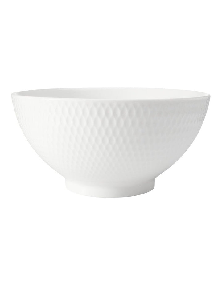 White Basics Diamonds Noodle Bowl 18cm in White