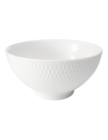White Basics Diamonds Rice Bowl 15cm in White