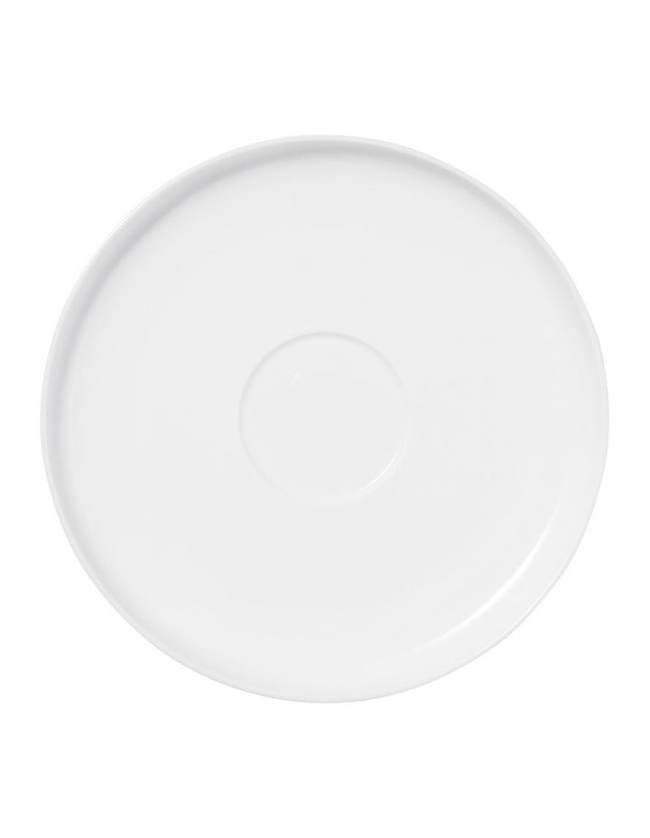 Cashmere High Rim Cup & Saucer 300ml in White