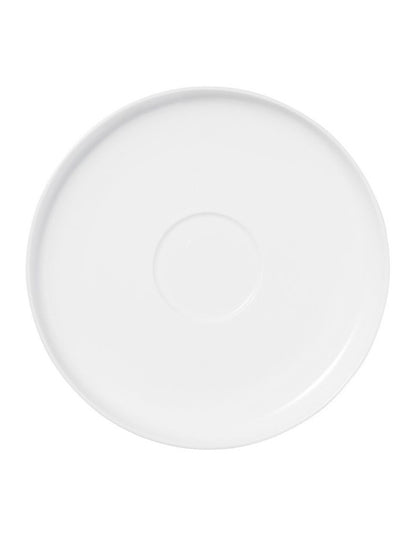 Cashmere High Rim Cup & Saucer 300ml in White