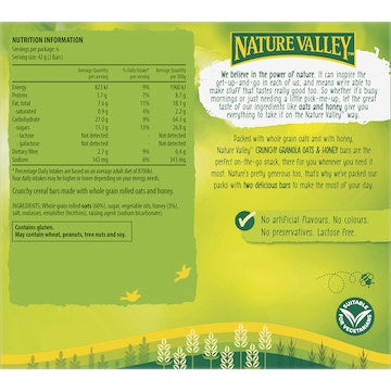 Nature Valley Crunchy Oats & Honey Granola Bars 252g 6 pack