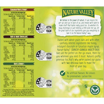 Nature Valley Crunchy Granola Bars Variety 252g 6 pack