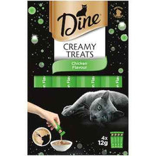 Dine Cat Creamy Treats Chicken Flavour Sachets 12g x 4 pack
