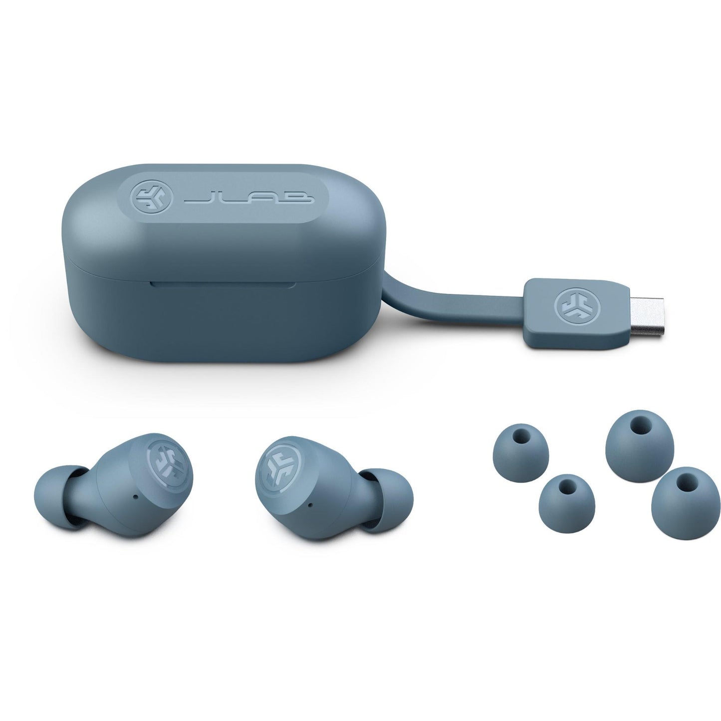 JLab Go Pop+ True Wireless Earbuds (Slate)