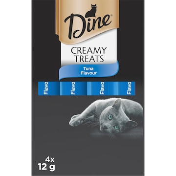Dine Creamy Treats Tuna Flavour Cat Treat 4 pack