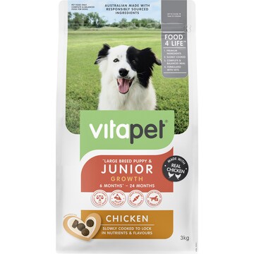 Vita Pet Dry Dog Food Junior Chicken 3kg