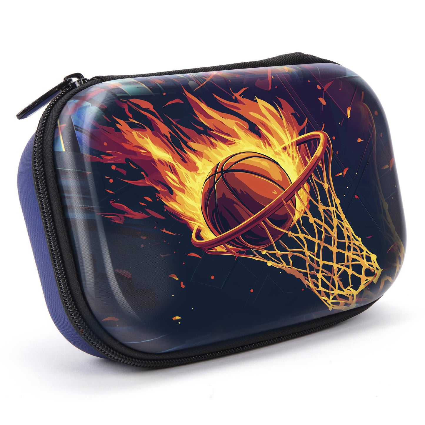 ZIPIT 3D Lenticular Box Pencil Case Basketball Stationary Clearance 3yrs+