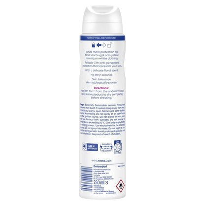 Nivea Black & White Invisible Clear Anti-Perspirant Aerosol Deodorant 250ml