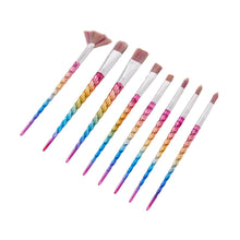 8 Pack Paint Brush Set - Iridescent