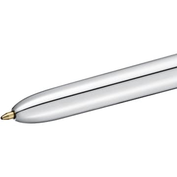 BIC 4 Colour Retractable Ball Pen Shine 3 pack