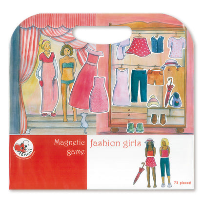 Egmont Magnetic Game Fashion Girls 73pcs Magnetic Interactive Activity Travel Toys 3yrs+