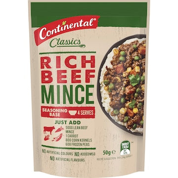 Continental Classics Recipe Base Rich Beef Mince 50g