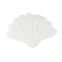Shell Boucle Cushion - White