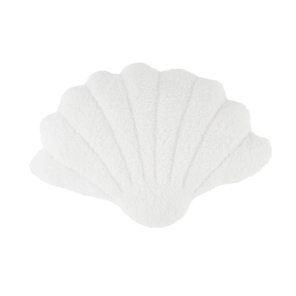 Shell Boucle Cushion - White