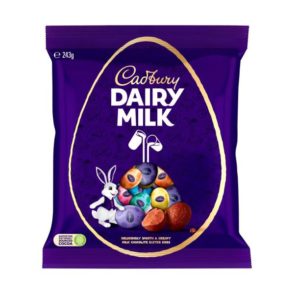 CADBURY DAIRY MILK EASTER CHOCOLATE EGGS BAG 243G