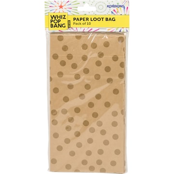 Whiz Pop Bang Paper Loot Bags Assorted 10 pack