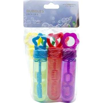 Whiz Pop Bang Novelty Bubbles 6 pack
