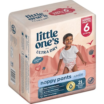Little One's Nappy Pants Junior 15-20 Kg Boys & Girls 21 pack