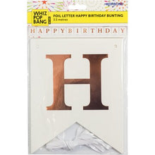Whiz Pop Bang Foil Letter Happy Birthday Bunting 3.5m each