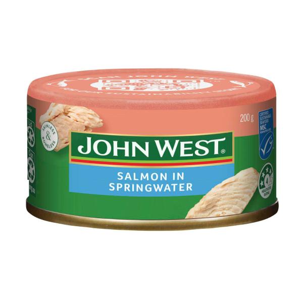JOHN WEST SKINLESS & BONELESS SALMON SPRINGWATER