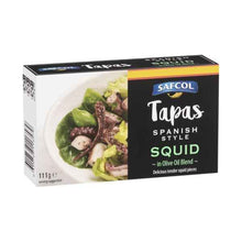 SAFCOL SQUID PIECES IN OLIVE OIL BLEND 111G
