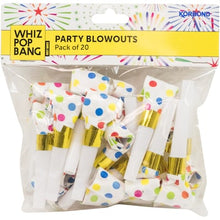 Whiz Pop Bang Party Blowouts Assorted 20 pack