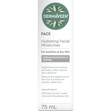 DermaVeen Hydrating Facial Moisturiser 75mL