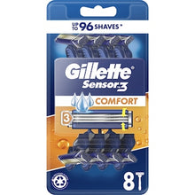 Gillette Sensor3 Comfort Shaving Razor 8 pack