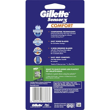Gillette Sensor3 Comfort Shaving Razor 8 pack