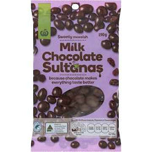 Woolworths Milk Chocolate Sultanas 190g