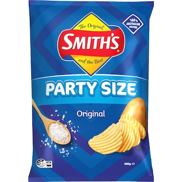 Smith's Crinkle Cut Potato Chips Party Bag Original 380g