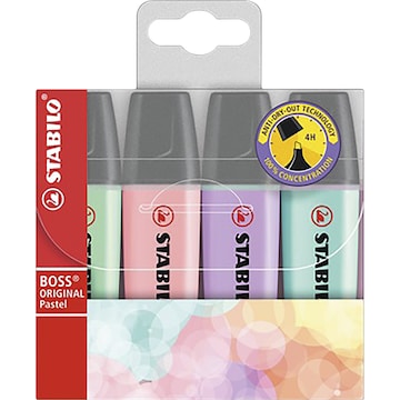 Stabilo Boss Pastel 4 pack