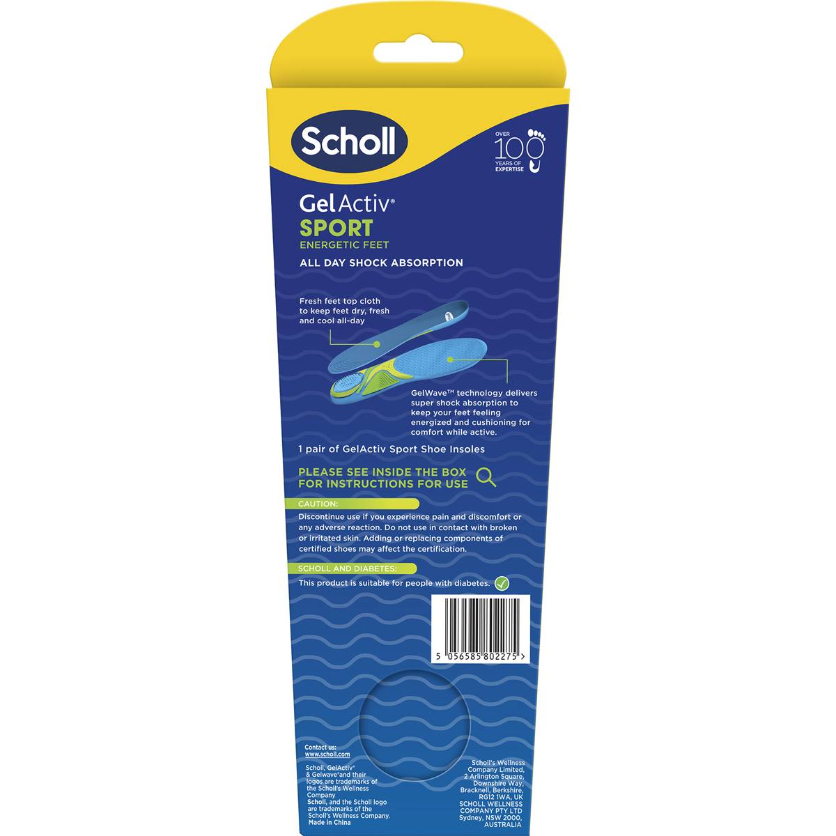 Scholl Gel Activ Sport Insoles Small Pair each