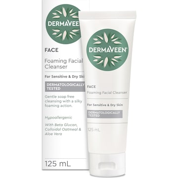 DermaVeen Foaming Facial Cleanser Sensitive & Dry Skin 125mL