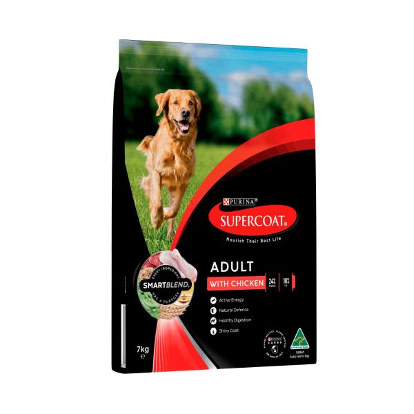 SUPERCOAT SMARTBLEND ADULT CHICKEN DRY DOG FOOD 7KG