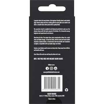 Jack The Barber Double Edge Mens Chrome Safety Razor each