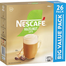Nescafe Hazelnut Latte Coffee Sachets 26 Pack