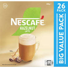 Nescafe Hazelnut Latte Coffee Sachets 26 Pack